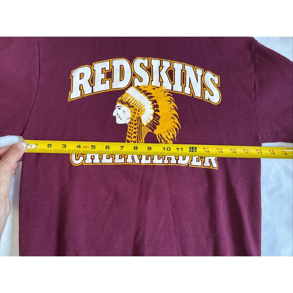 Vintage Jerzees Washington Redskins Cheerleader Crewneck Sweatshirt USA Size S - Picture 4 of 9